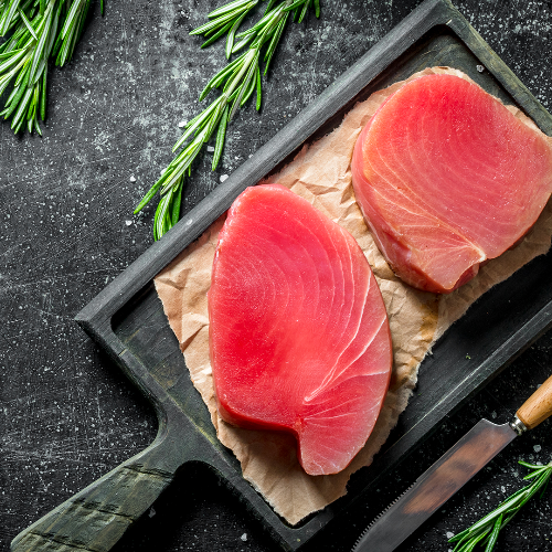 Thunfischsteaks 0,5-0,55kg - der wohl nachhaltigste Thunfisch "Sushiqualität"