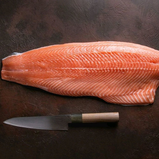 GROßE ECOLACHS FILETS  - der wohl nachhaltigste Lachs "Sushiqualität" 1,2-1,3 kg